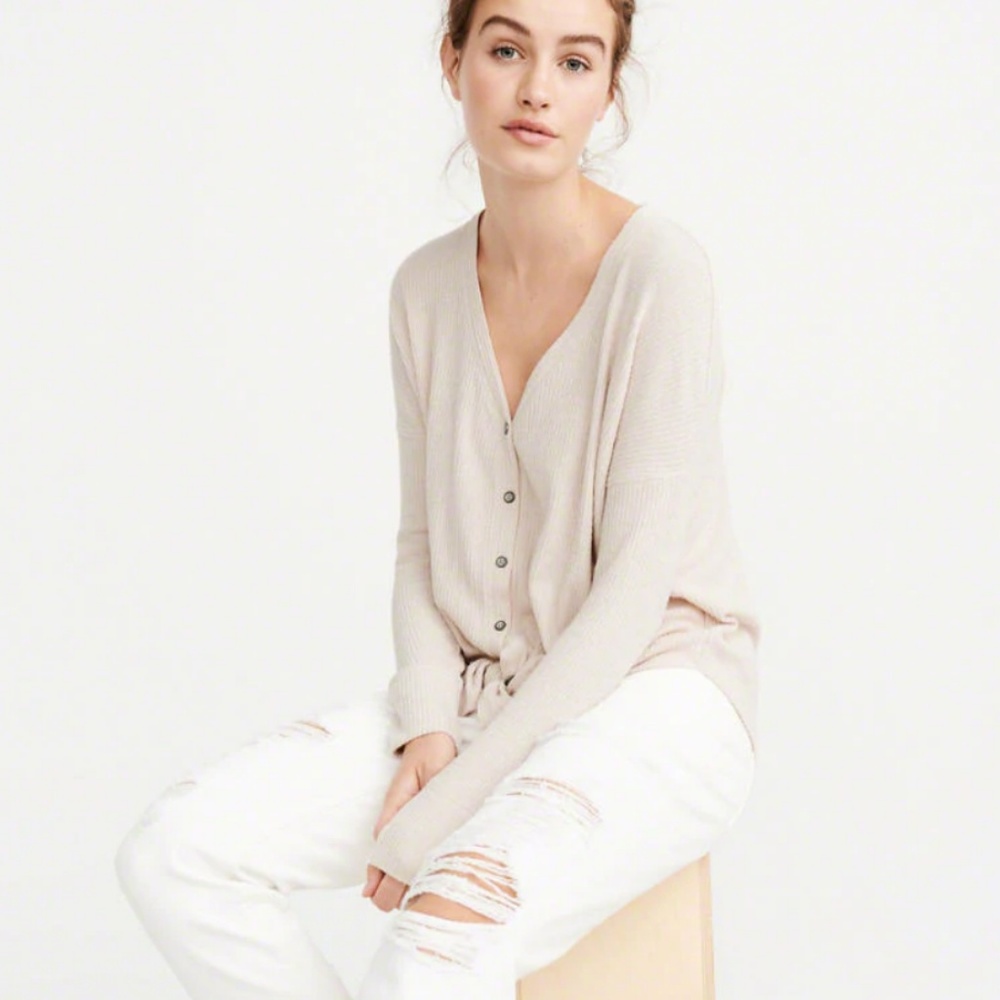 Abercrombie Tie-Front Button-Up Top - image 3